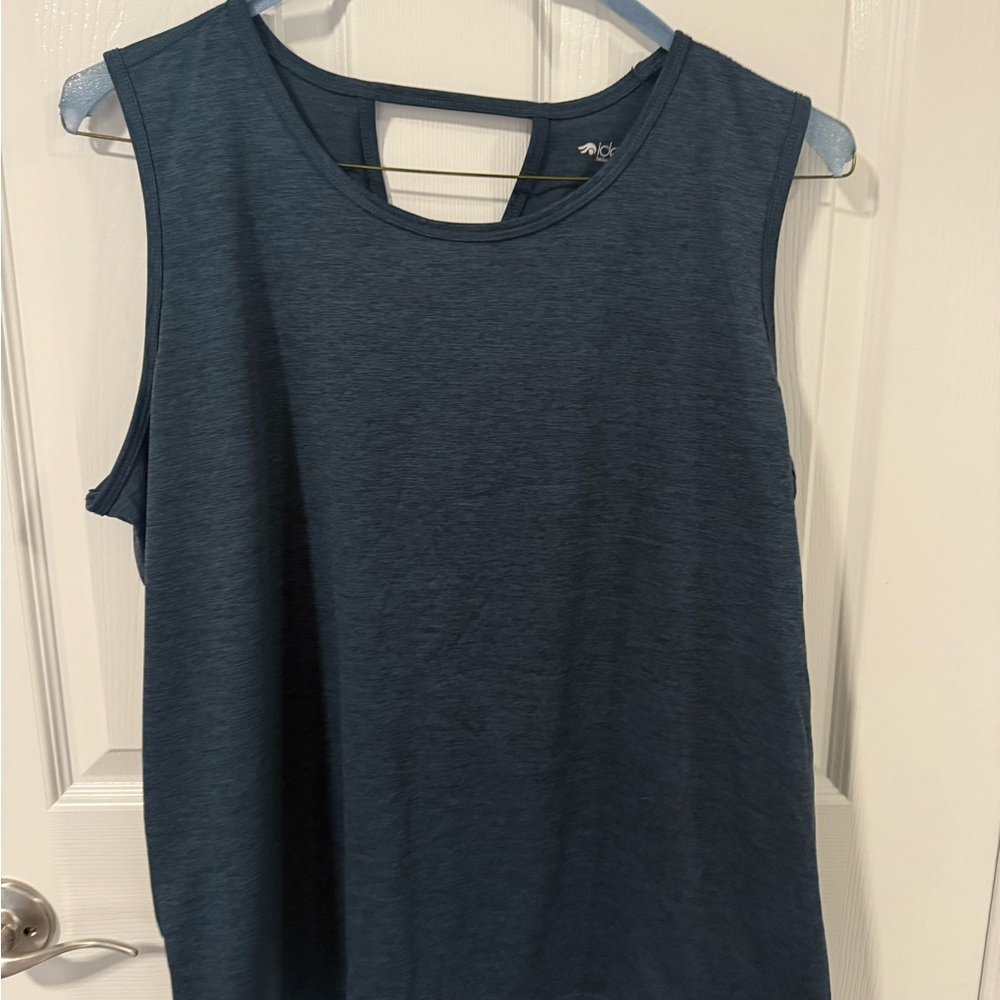 Ideology Women's Sleeveless Blue Muscle Tee